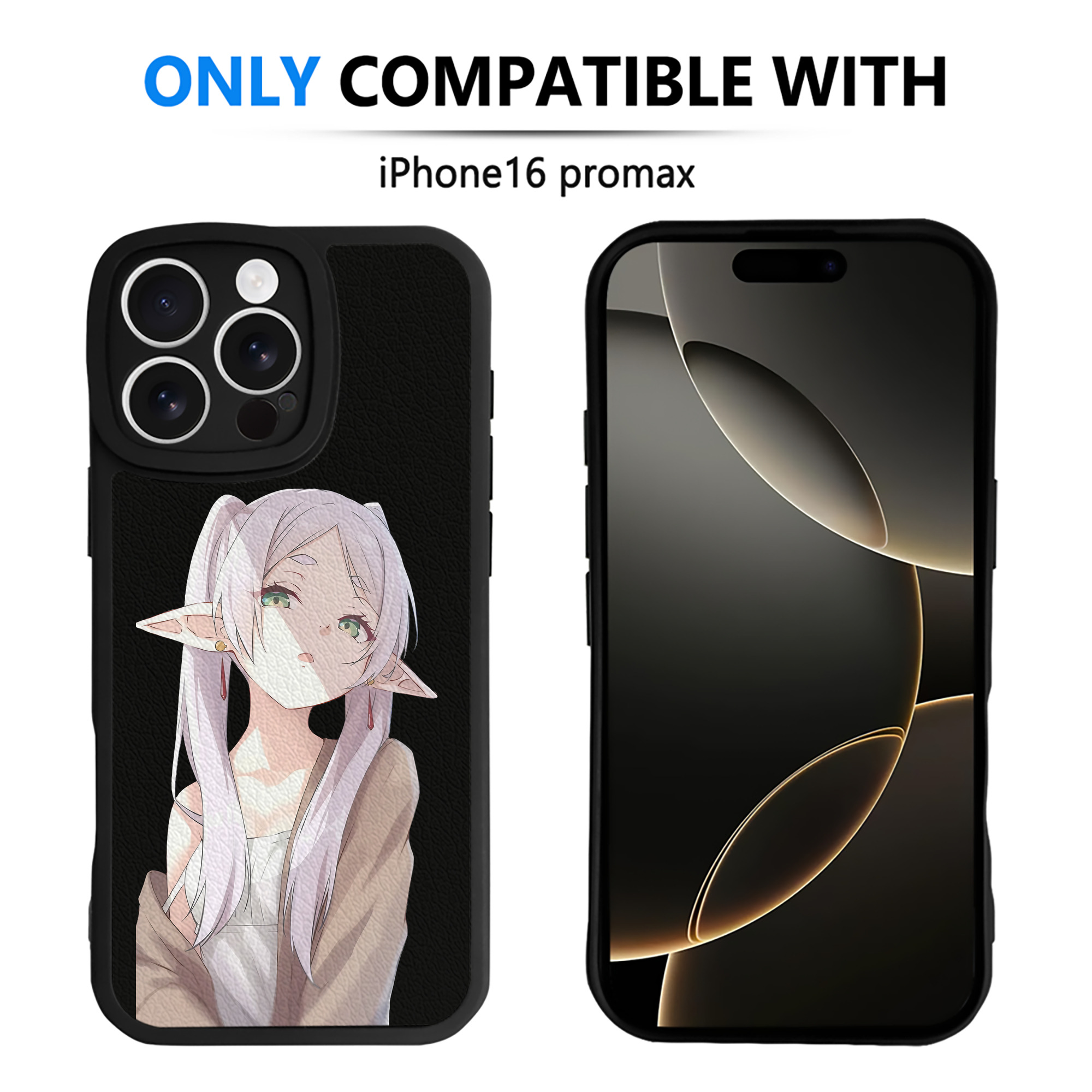 （画像用） 葬送のフリーレン Frieren 【iPhone 16シリーズ対応】シリコンスマホケース（レザー調） 材質：シリコン